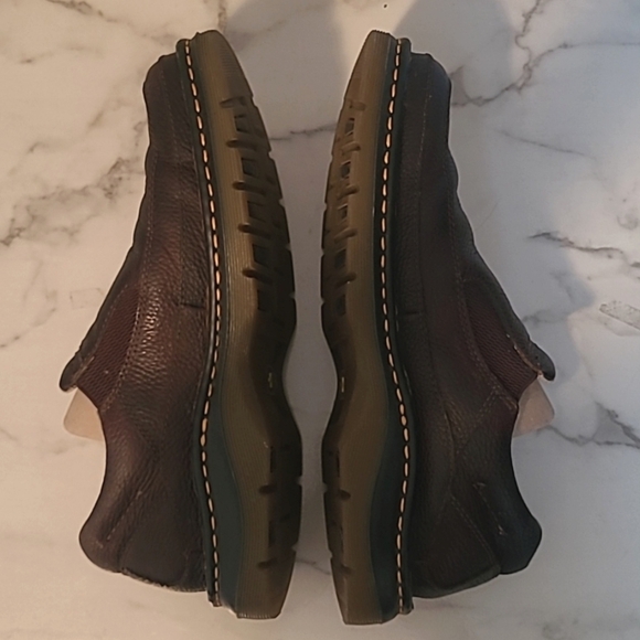 Dr Martens Orson Men's 10 Brown Leather Slip-On Loafers Shoes Slip Oil Resistant - Picture 5 of 14